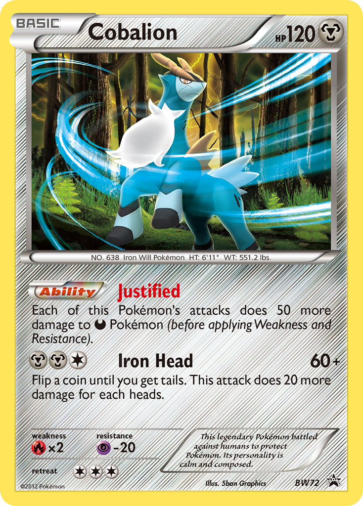 Cobalion (BW72) [Black & White: Black Star Promos] | L.A. Mood Comics and Games