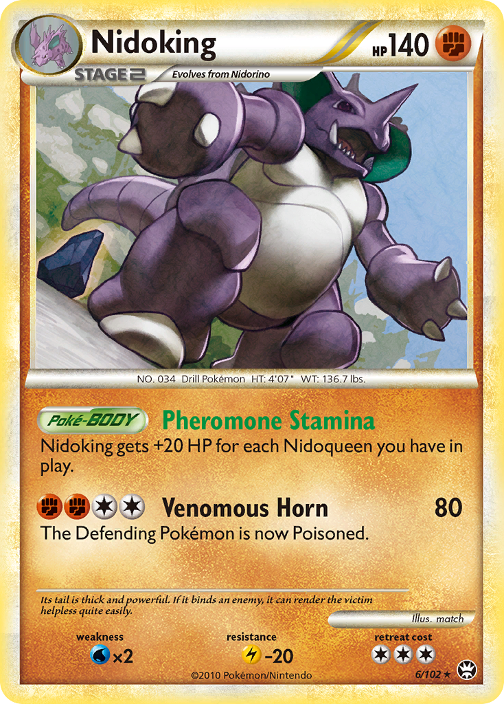 Nidoking (6/102) [HeartGold & SoulSilver: Triumphant] | L.A. Mood Comics and Games