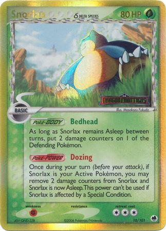 Snorlax (10/101) (Delta Species) (Stamped) [EX: Dragon Frontiers] | L.A. Mood Comics and Games