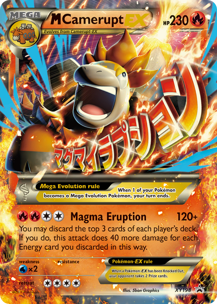 M Camerupt EX (XY198) [XY: Black Star Promos] | L.A. Mood Comics and Games