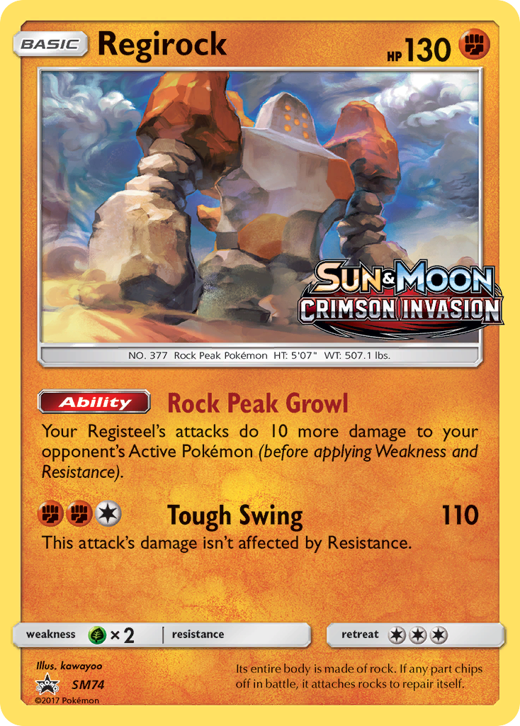 Regirock (SM74) [Sun & Moon: Black Star Promos] | L.A. Mood Comics and Games