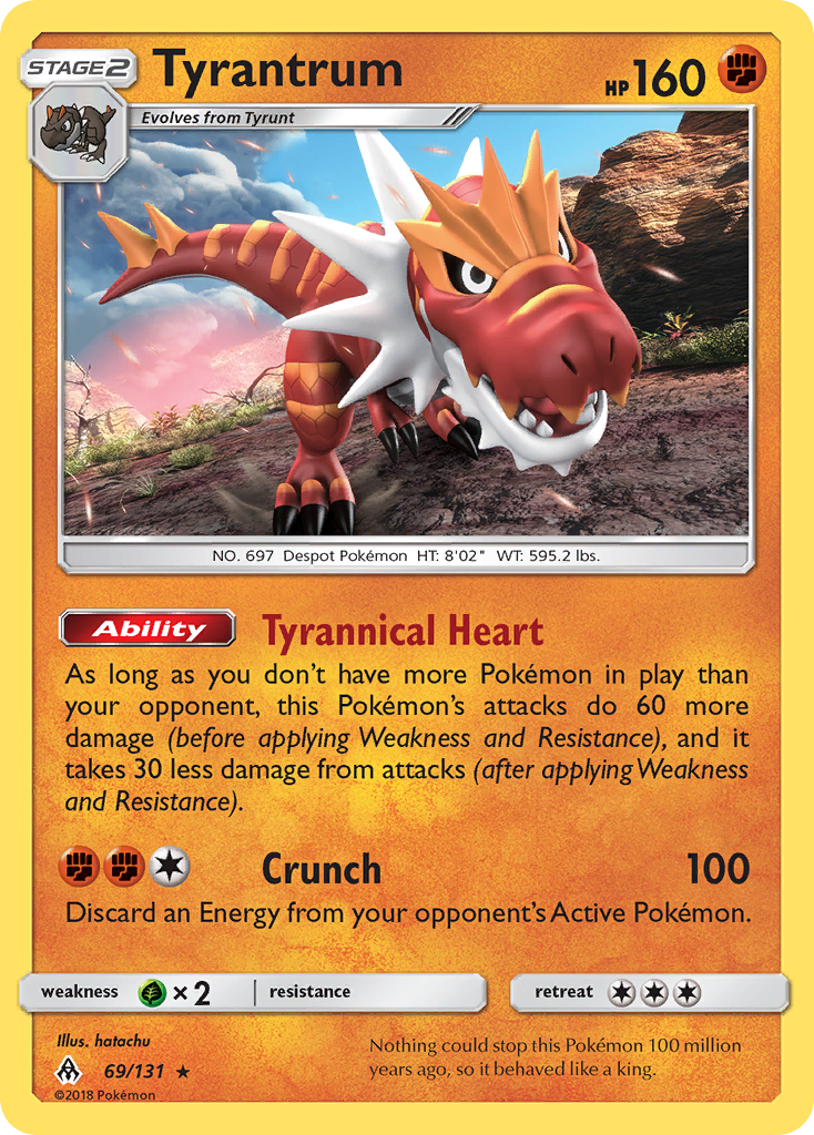 Tyrantrum (69/131) [Sun & Moon: Forbidden Light] | L.A. Mood Comics and Games