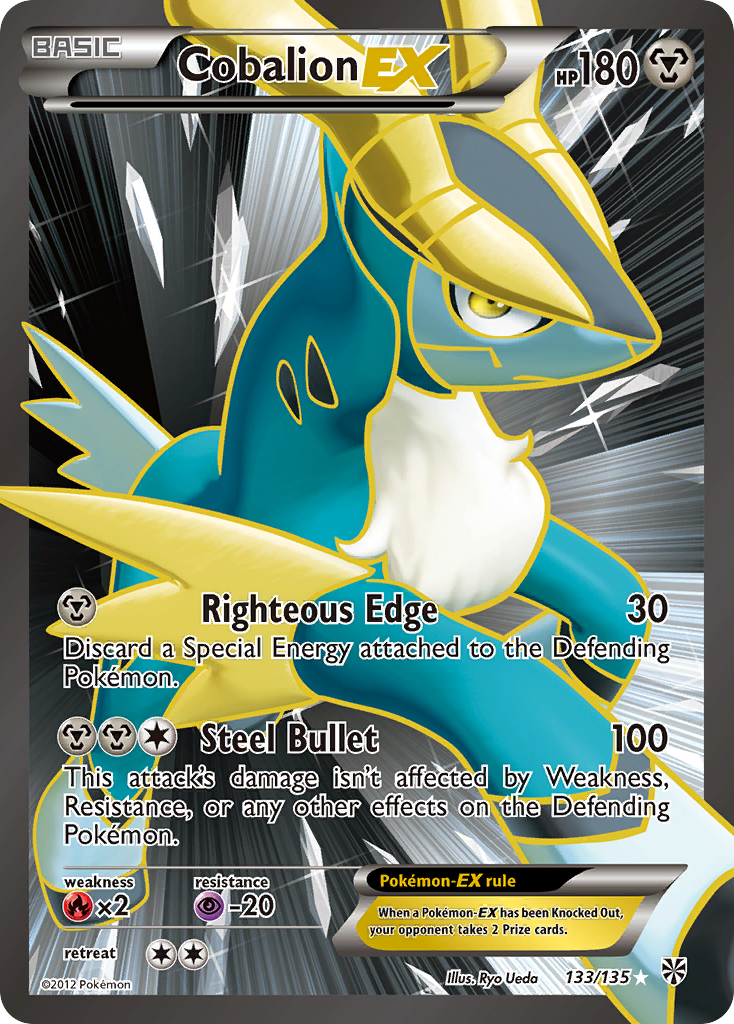 Cobalion EX (133/135) [Black & White: Plasma Storm] | L.A. Mood Comics and Games