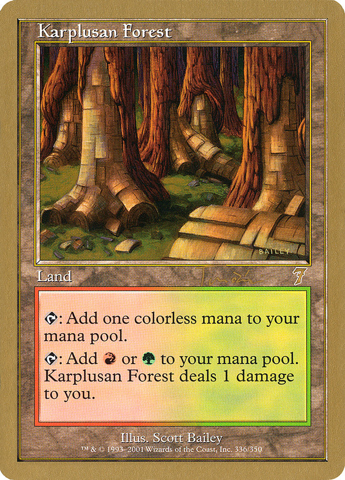 Karplusan Forest (Jan Tomcani) [World Championship Decks 2001] | L.A. Mood Comics and Games