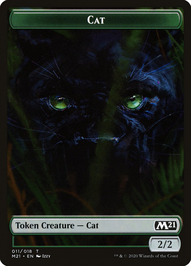 Cat Token (011/018) [Core Set 2021 Tokens] | L.A. Mood Comics and Games