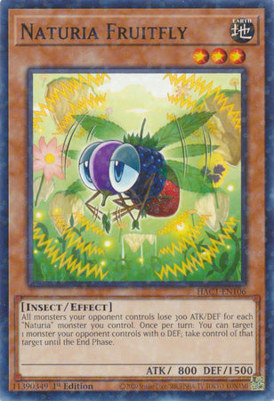 Naturia Fruitfly (Duel Terminal) [HAC1-EN106] Common | L.A. Mood Comics and Games
