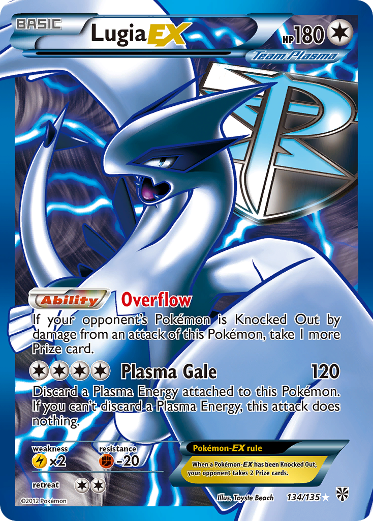 Lugia EX (134/135) [Black & White: Plasma Storm] | L.A. Mood Comics and Games