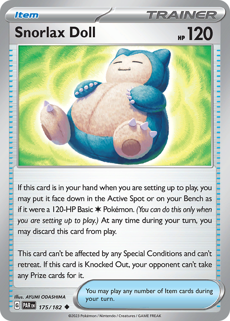 Snorlax Doll (175/182) [Scarlet & Violet: Paradox Rift] | L.A. Mood Comics and Games