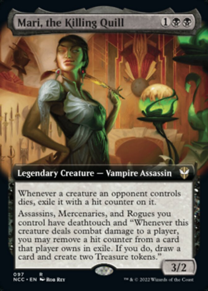 Mari, the Killing Quill (Extended Art) [Streets of New Capenna Commander] | L.A. Mood Comics and Games
