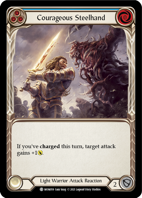 Courageous Steelhand (Blue) [MON059] (Monarch)  1st Edition Normal | L.A. Mood Comics and Games