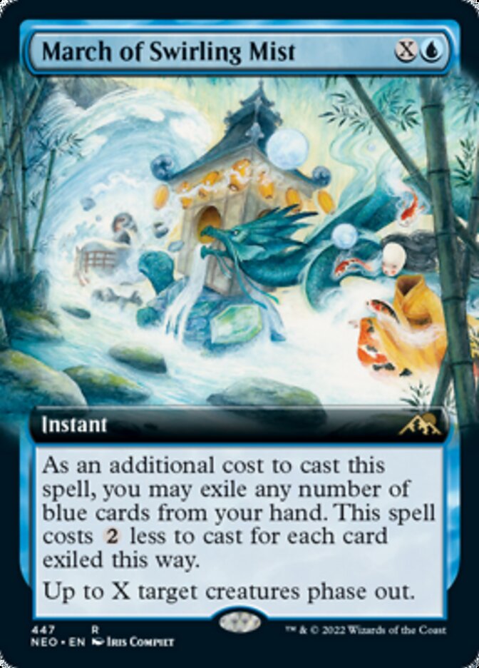 March of Swirling Mist (Extended Art) [Kamigawa: Neon Dynasty] | L.A. Mood Comics and Games