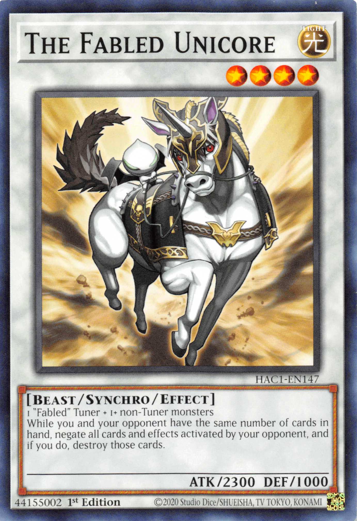 The Fabled Unicore [HAC1-EN147] Common | L.A. Mood Comics and Games