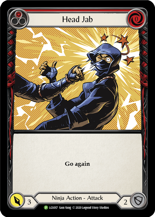 Head Jab (Red) [LGS017] (Promo)  Rainbow Foil | L.A. Mood Comics and Games