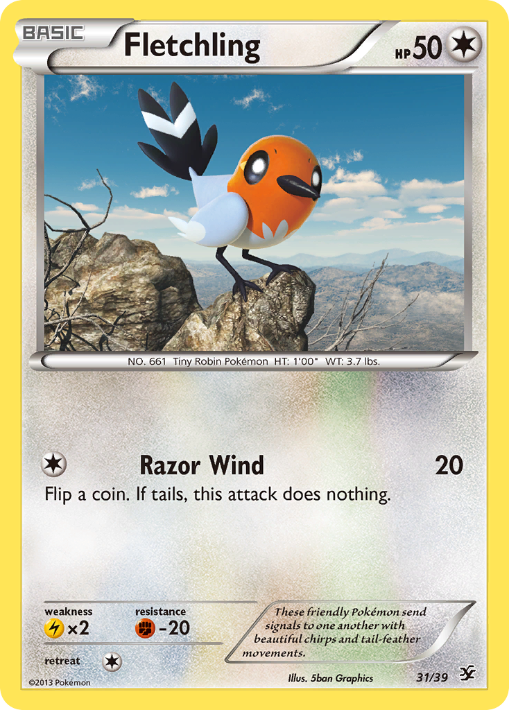 Fletchling (31/39) [XY: Kalos Starter Set] | L.A. Mood Comics and Games