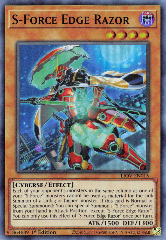 S-Force Edge Razor [LIOV-EN015] Super Rare | L.A. Mood Comics and Games