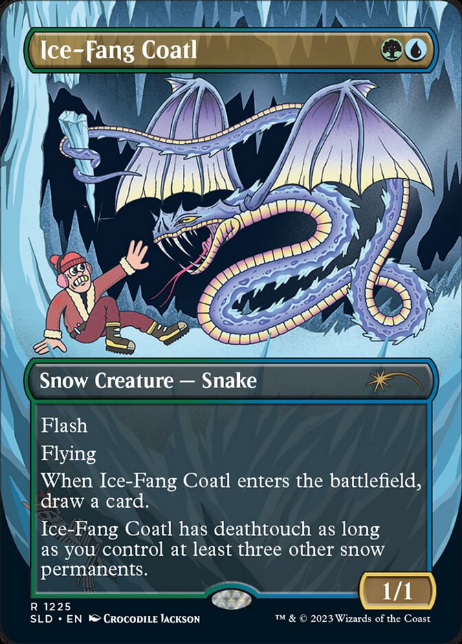 Ice-Fang Coatl (Borderless) [Secret Lair Drop Series] | L.A. Mood Comics and Games