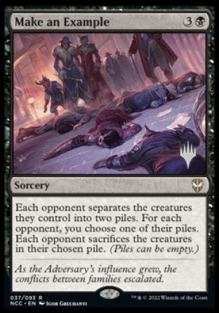 Make an Example (Promo Pack) [Streets of New Capenna Commander Promos] | L.A. Mood Comics and Games