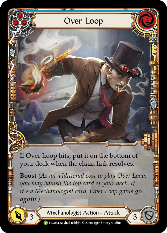 Over Loop (Blue) [LGS034] (Promo)  Rainbow Foil | L.A. Mood Comics and Games