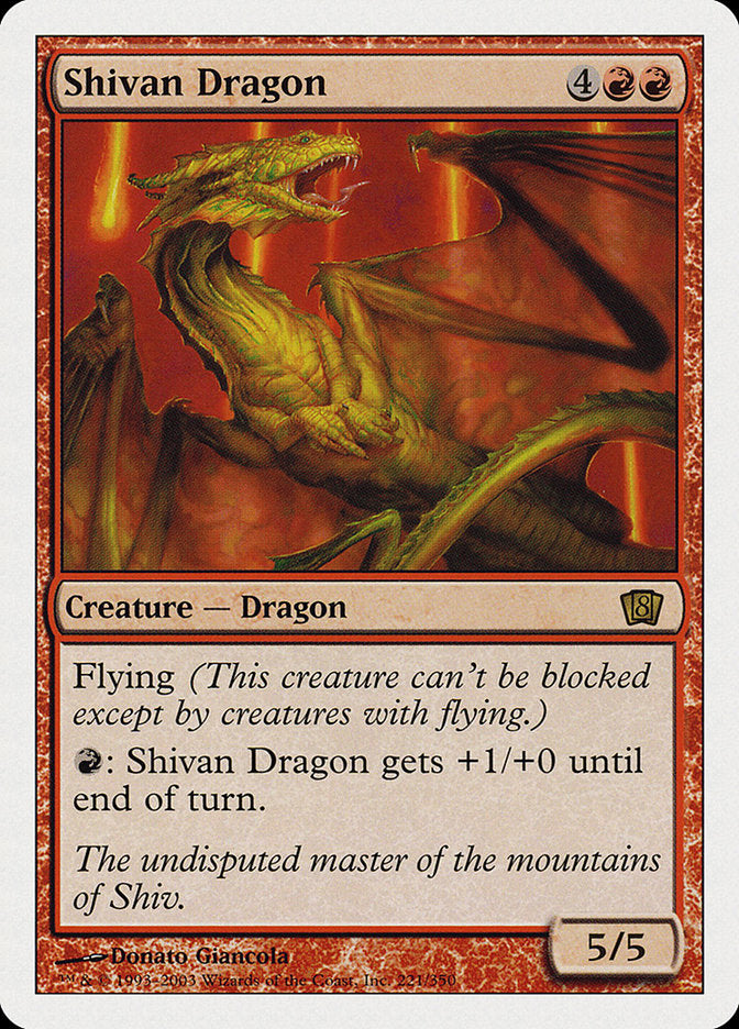 Shivan Dragon [Eighth Edition] | L.A. Mood Comics and Games