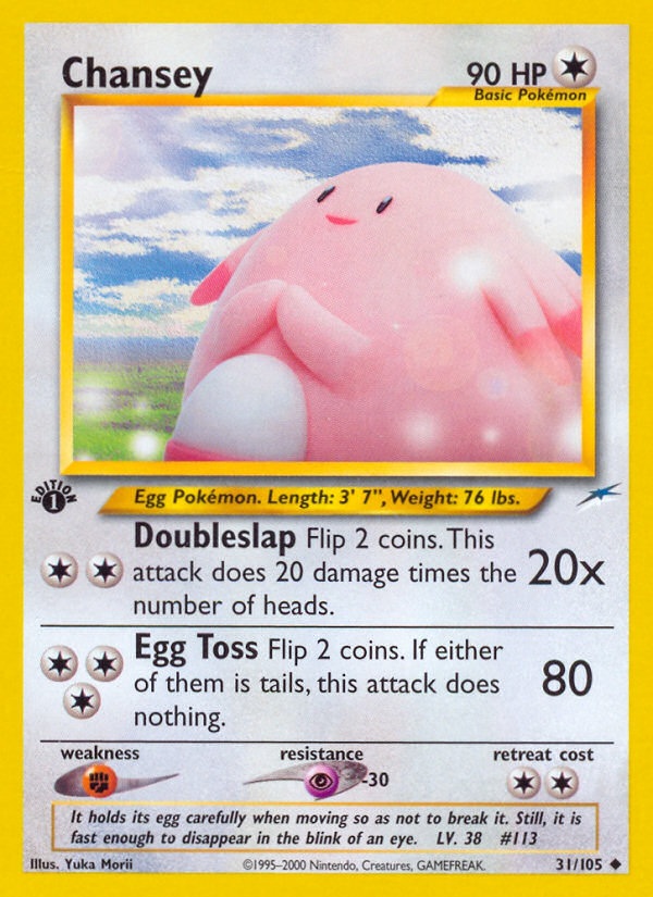 Chansey (31/105) [Neo Destiny 1st Edition] | L.A. Mood Comics and Games