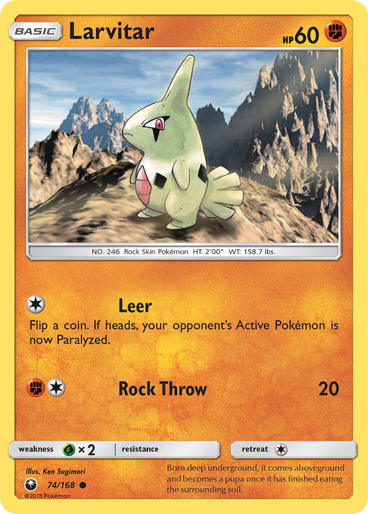 Larvitar (74/168) [Sun & Moon: Celestial Storm] | L.A. Mood Comics and Games