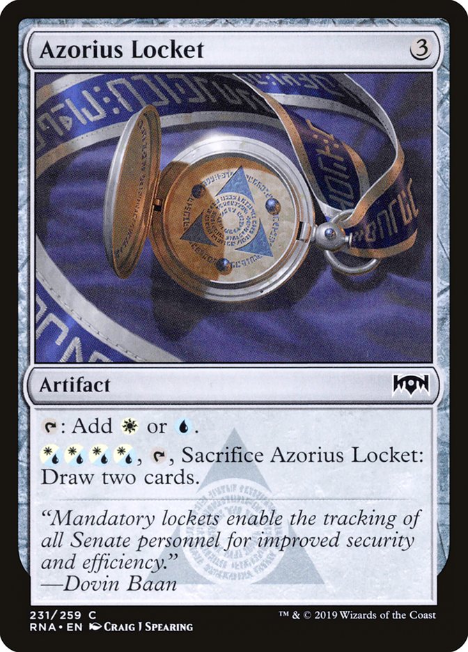 Azorius Locket [Ravnica Allegiance] | L.A. Mood Comics and Games