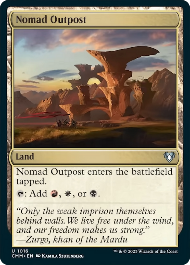 Nomad Outpost [Commander Masters] | L.A. Mood Comics and Games