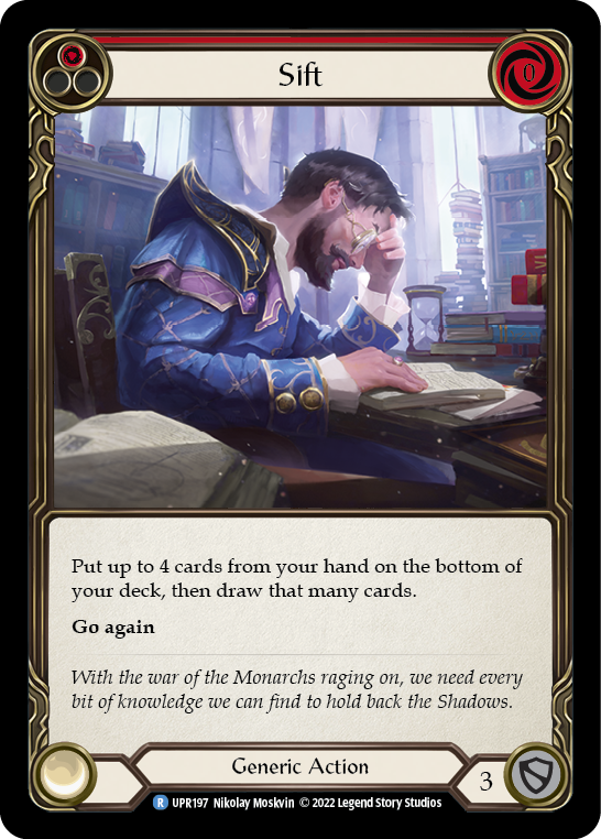 Sift (Red) [UPR197] (Uprising)  Rainbow Foil | L.A. Mood Comics and Games