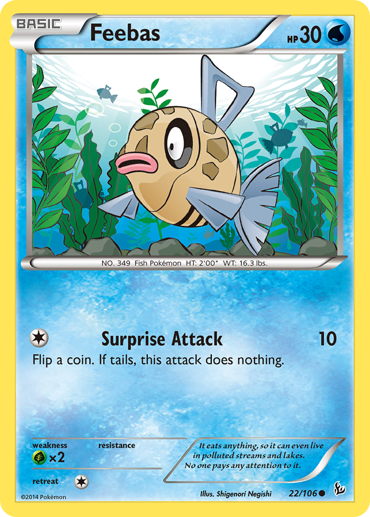 Feebas (22/106) [XY: Flashfire] | L.A. Mood Comics and Games