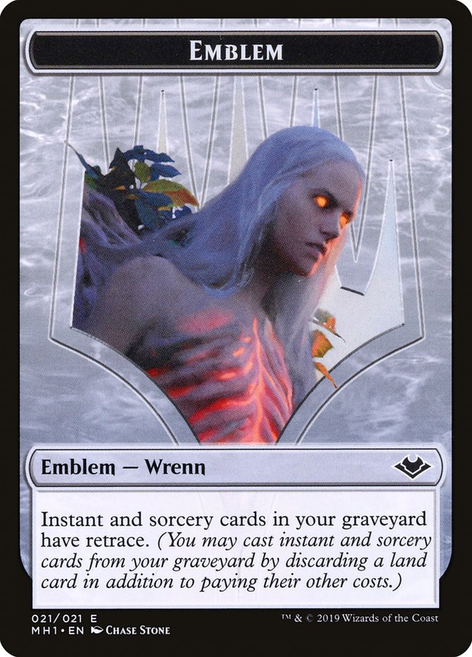 Elemental (008) // Wrenn and Six Emblem (021) Double-Sided Token [Modern Horizons Tokens] | L.A. Mood Comics and Games