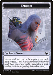 Zombie (007) // Wrenn and Six Emblem (021) Double-Sided Token [Modern Horizons Tokens] | L.A. Mood Comics and Games