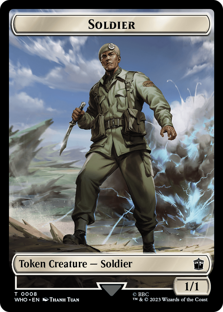 Soldier // Treasure (0030) Double-Sided Token [Doctor Who Tokens] | L.A. Mood Comics and Games