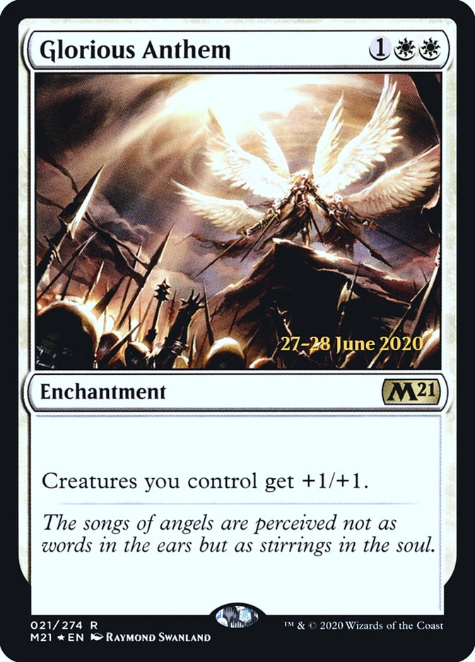 Glorious Anthem [Core Set 2021 Prerelease Promos] | L.A. Mood Comics and Games