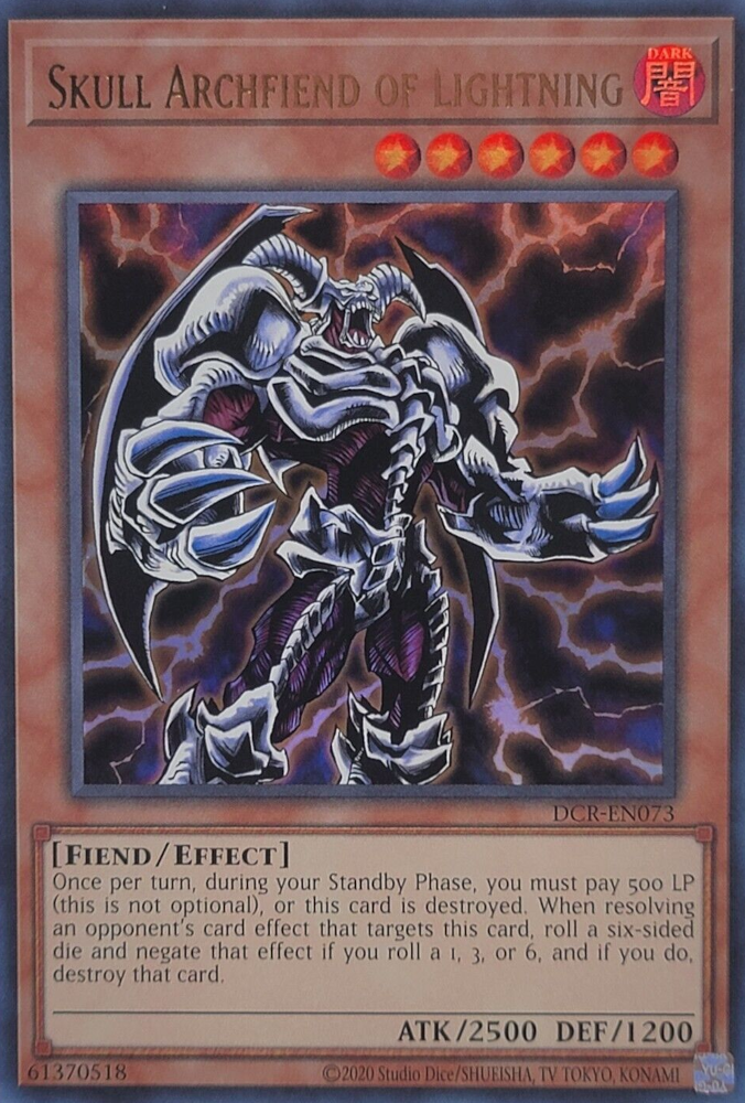 Skull Archfiend of Lightning (25th Anniversary) [DCR-EN073] Ultra Rare | L.A. Mood Comics and Games