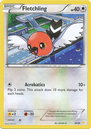 Fletchling (16/30) [XY: Trainer Kit 3 - Pikachu Libre] | L.A. Mood Comics and Games