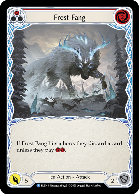 Frost Fang (Red) [ELE148] (Tales of Aria)  1st Edition Rainbow Foil | L.A. Mood Comics and Games