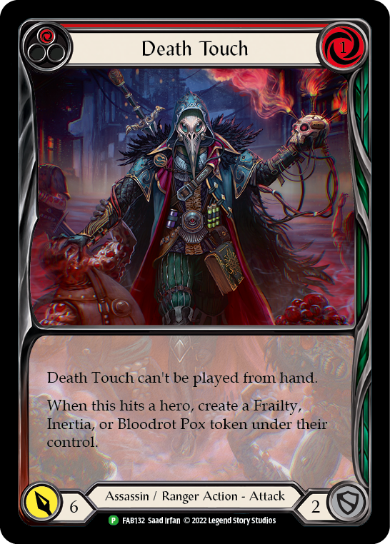 Death Touch (Red) [FAB132] (Promo)  Rainbow Foil | L.A. Mood Comics and Games