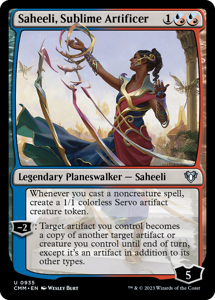 Saheeli, Sublime Artificer [Commander Masters] | L.A. Mood Comics and Games