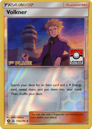 Volkner (135a/156) (League Challenge 1st Place) [Sun & Moon: Ultra Prism] | L.A. Mood Comics and Games