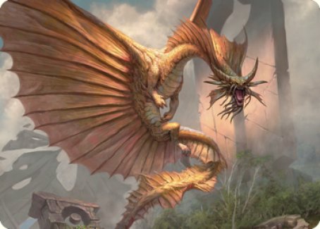 Ancient Gold Dragon Art Card (28) [Commander Legends: Battle for Baldur's Gate Art Series] | L.A. Mood Comics and Games