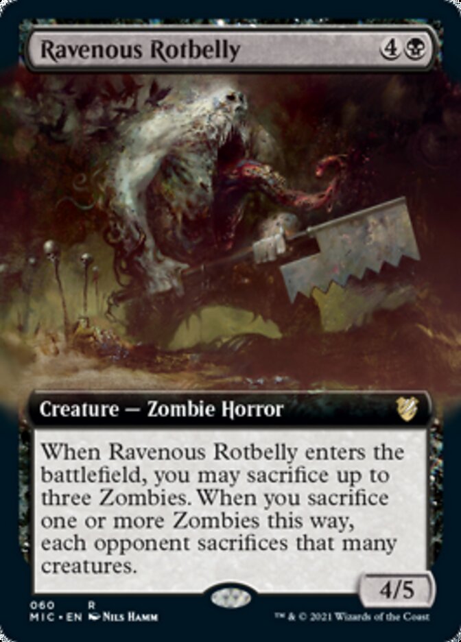 Ravenous Rotbelly (Extended Art) [Innistrad: Midnight Hunt Commander] | L.A. Mood Comics and Games