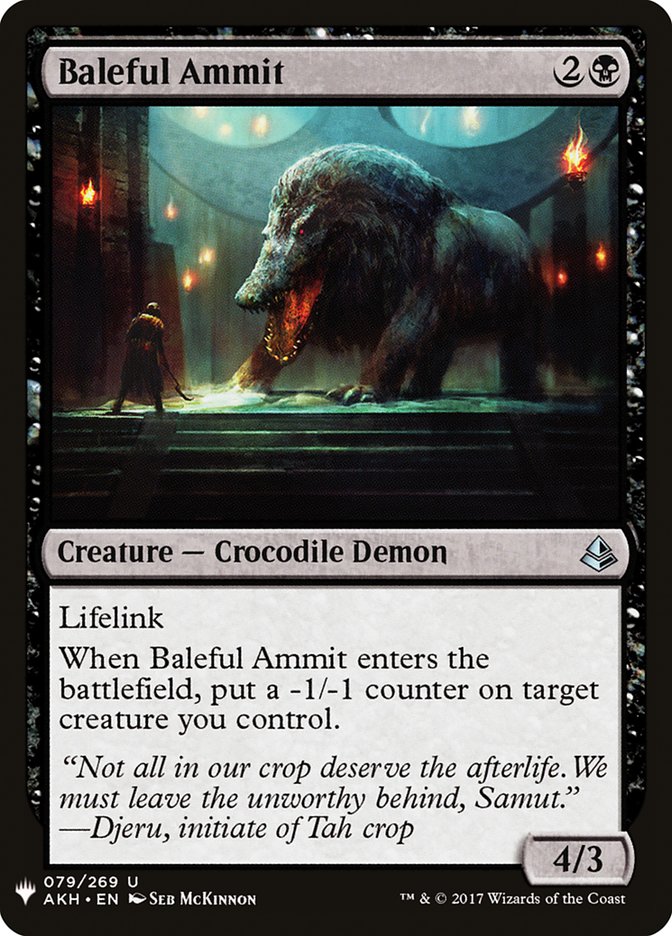 Baleful Ammit [Mystery Booster] | L.A. Mood Comics and Games