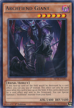 Archfiend Giant [MP14-EN181] Rare | L.A. Mood Comics and Games