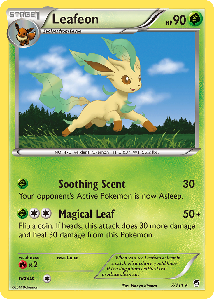 Leafeon (7/111) [XY: Furious Fists] | L.A. Mood Comics and Games