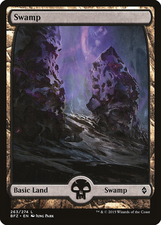 Swamp (263) (Full Art) [Battle for Zendikar] | L.A. Mood Comics and Games