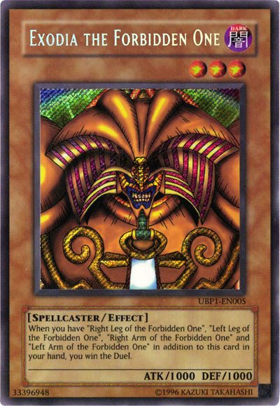 Exodia the Forbidden One [UBP1-EN005] Secret Rare | L.A. Mood Comics and Games