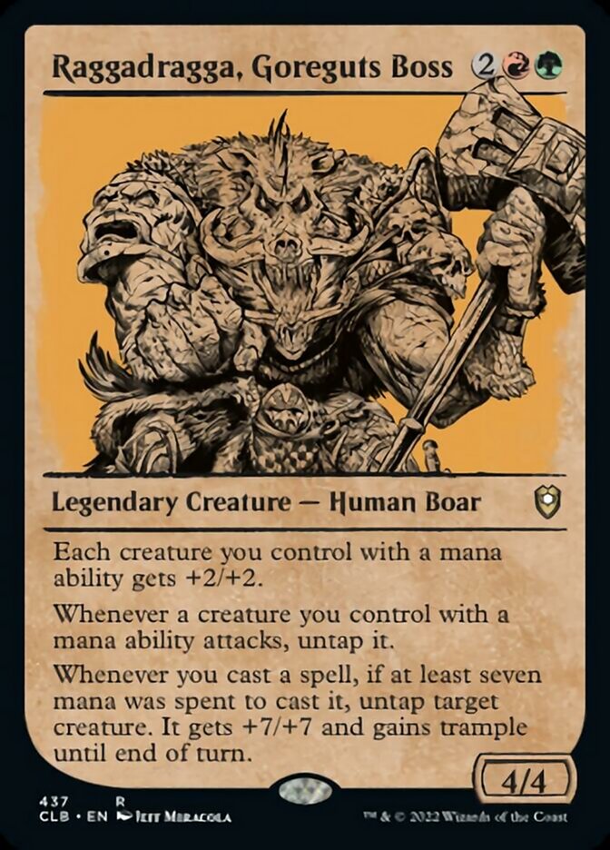 Raggadragga, Goreguts Boss (Showcase) [Commander Legends: Battle for Baldur's Gate] | L.A. Mood Comics and Games