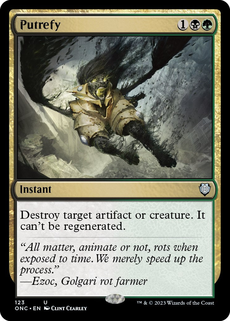 Putrefy [Phyrexia: All Will Be One Commander] | L.A. Mood Comics and Games