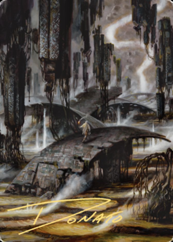 Grimclimb Pathway Art Card (Gold-Stamped Signature) [Zendikar Rising Art Series] | L.A. Mood Comics and Games