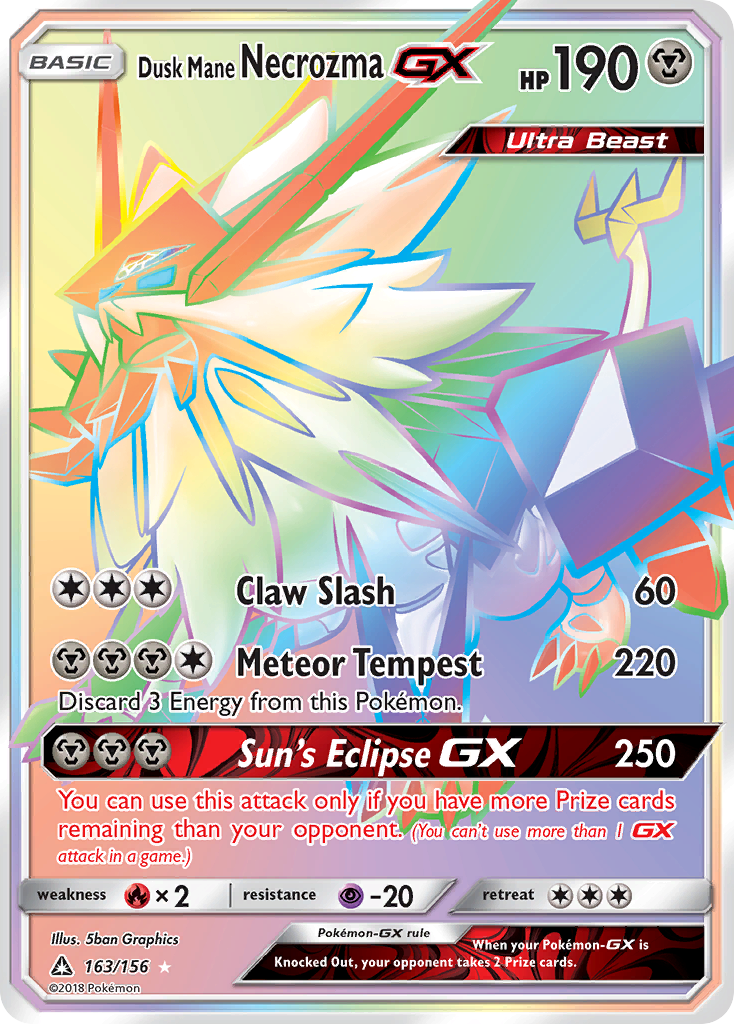 Dusk Mane Necrozma GX (163/156) [Sun & Moon: Ultra Prism] | L.A. Mood Comics and Games